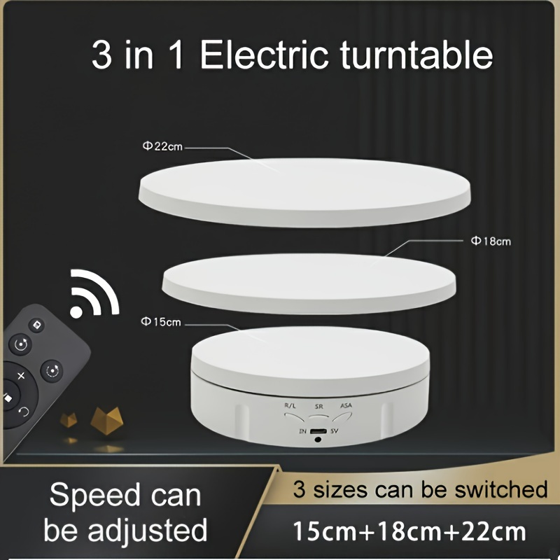 Turning Gouge Set - Photography Turntable Electric Rotating Display Stand