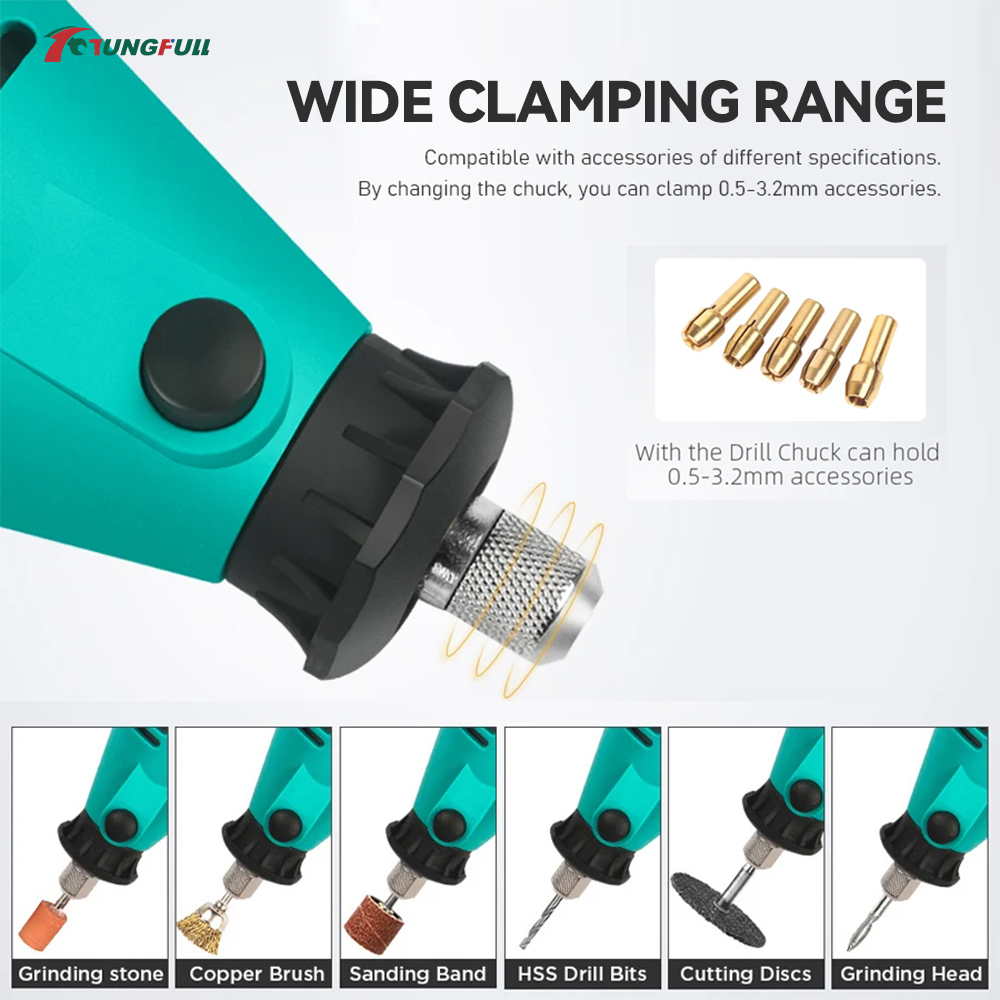 TUNGFULL Mini Electric Grinder - Woodworking Company ulasan dan harga