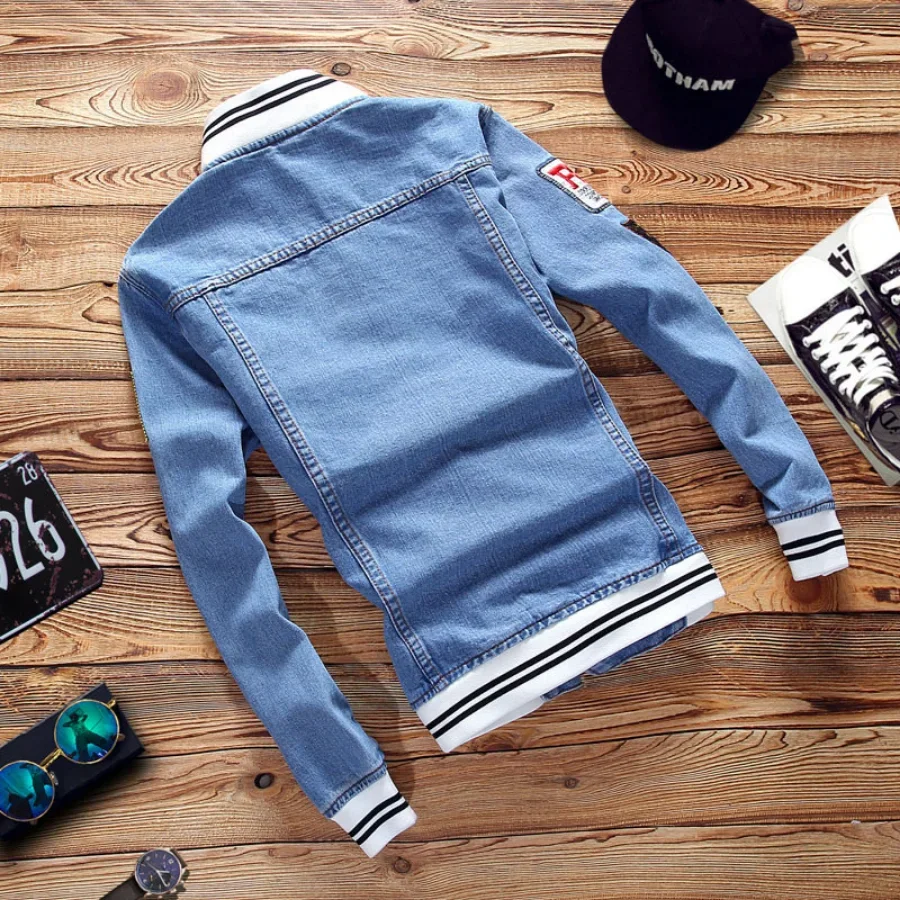 New 2026 Men's Denim Jackets F - Woodworking Brand ulasan dan harga
