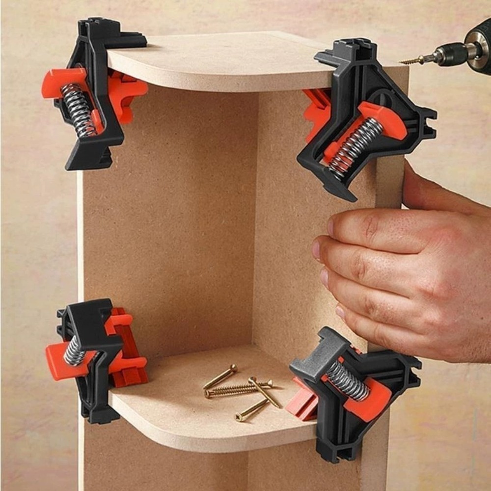 4pcs 90° Right Angle Clamp Fix - Woodworking Company ulasan dan harga