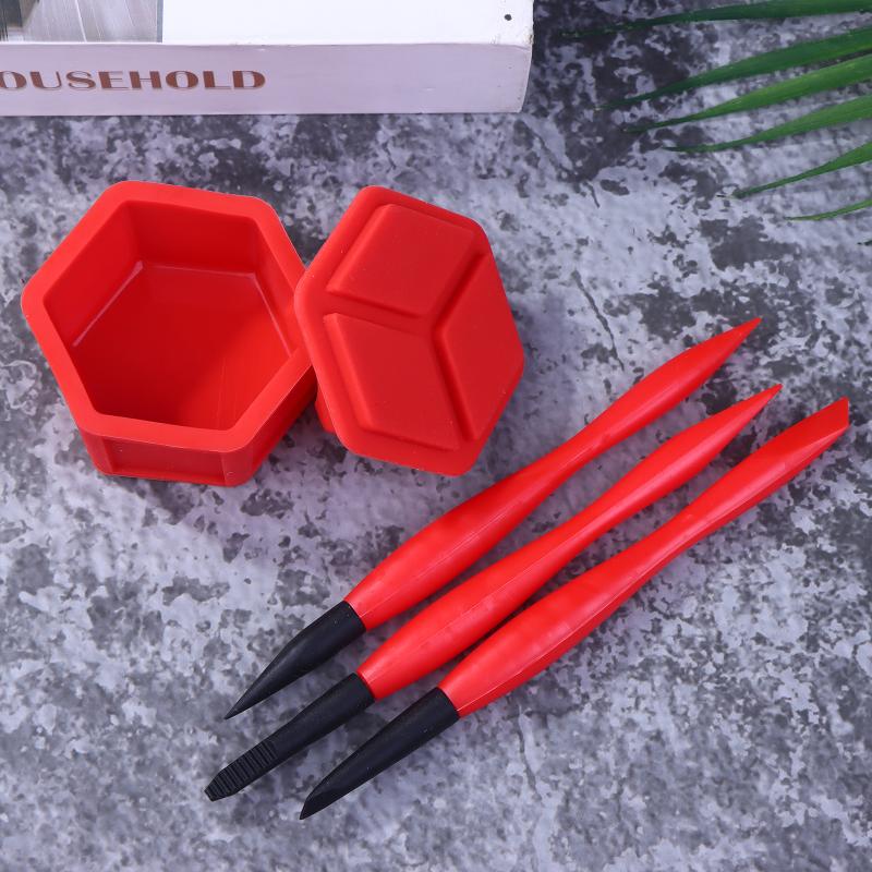 Silicone Glue Brush Kit 3pcs/4 - Woodworking Glue Applicator ulasan dan harga