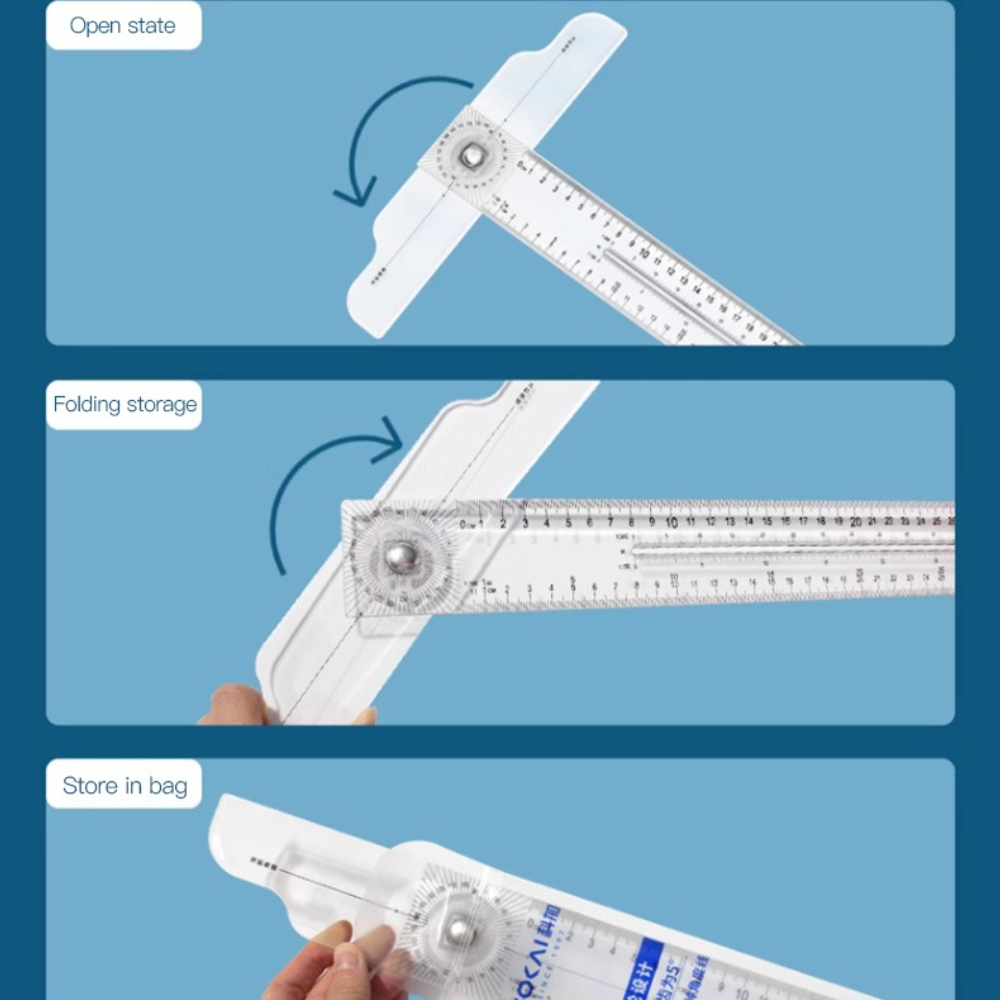 Dual-Sided T Square Ruler Clea - Woodworking Company ulasan dan harga