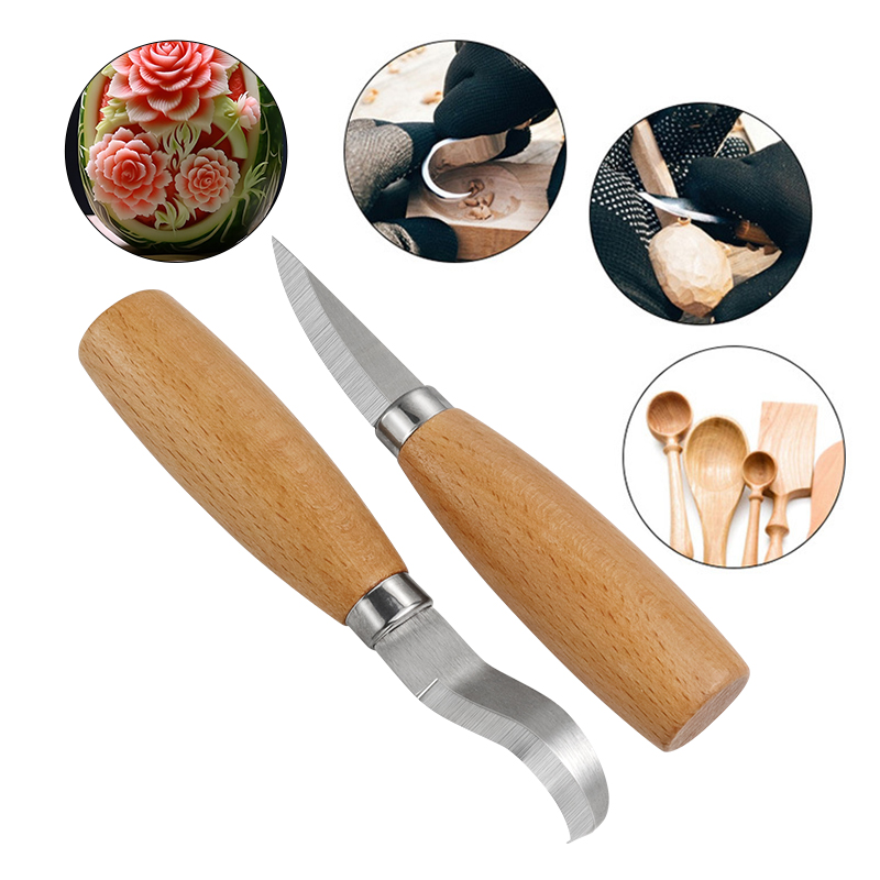 Stainless Iron Carving Knife B - Woodworking Company ulasan dan harga