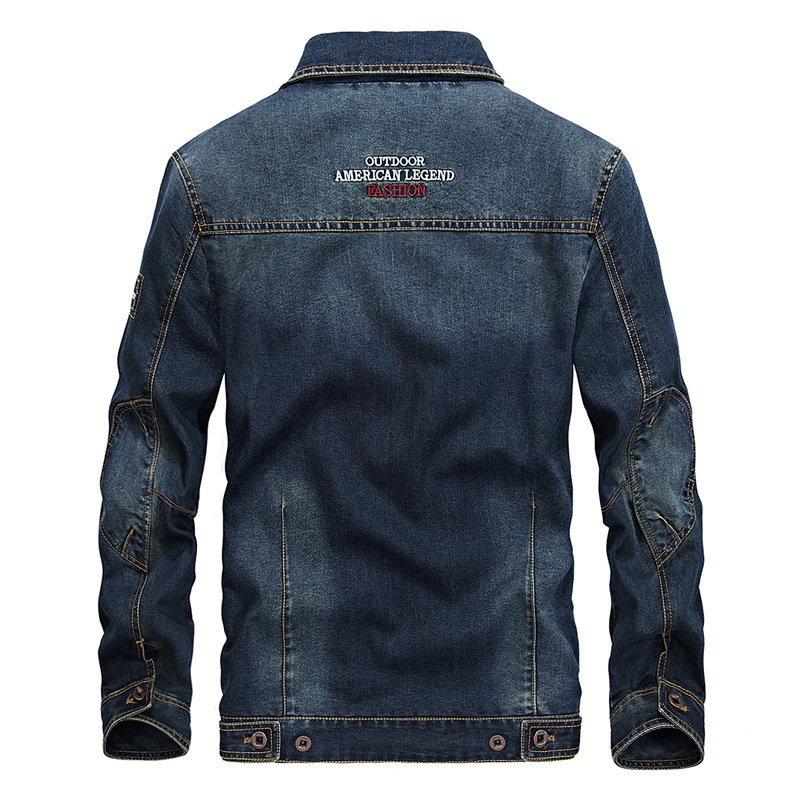 High Quality Men's Denim Jacke - Woodworking Brand ulasan dan harga