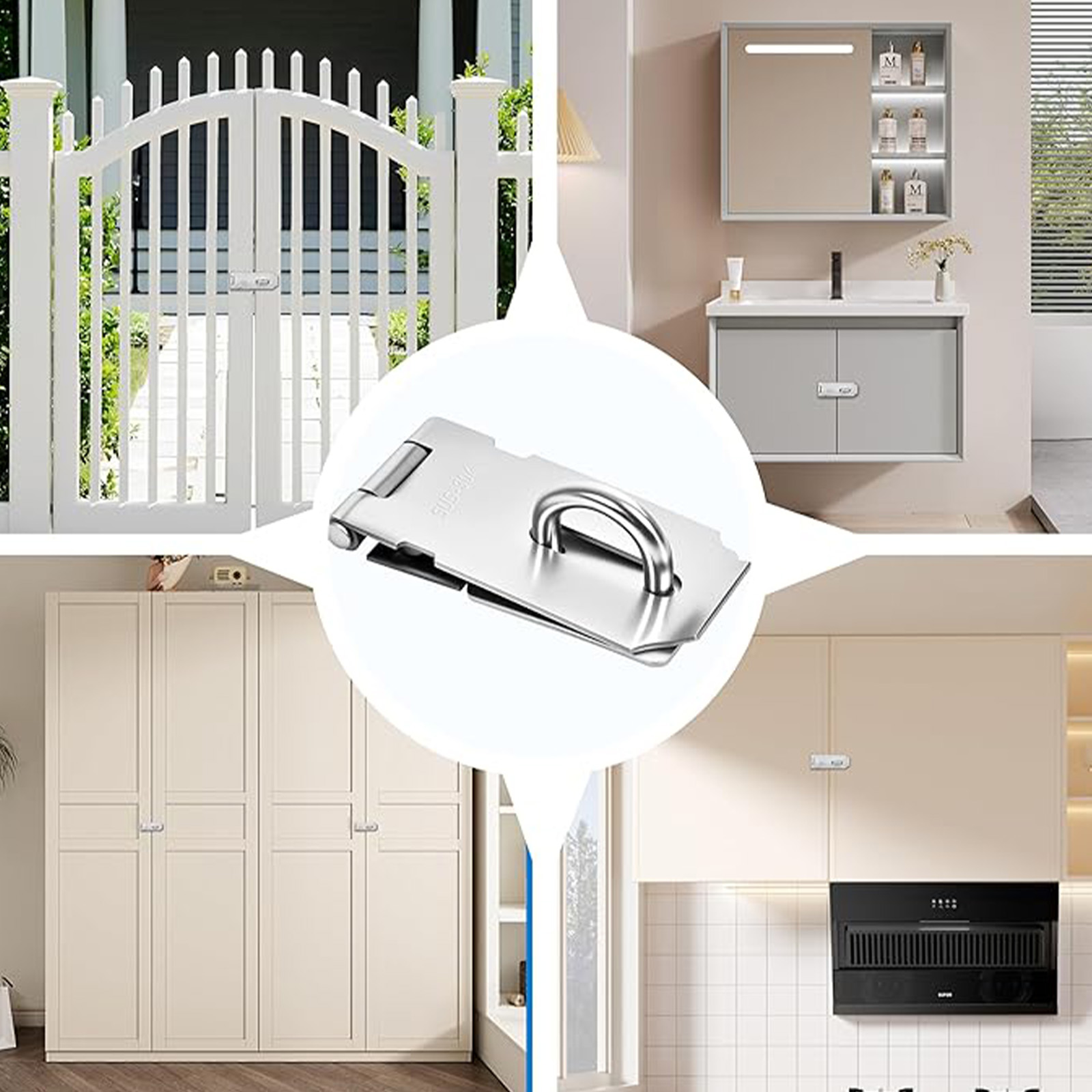 Stainless Steel Door Lock Hasp - Woodworking Finishing ulasan dan harga