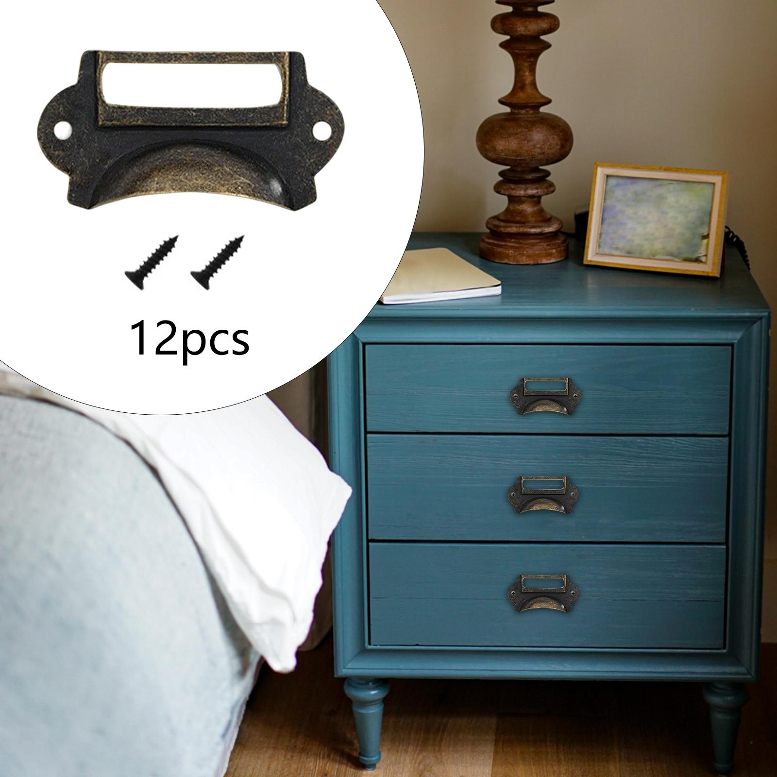 12Pcs Retro Style Drawer Pulls - Woodworking Names ulasan dan harga